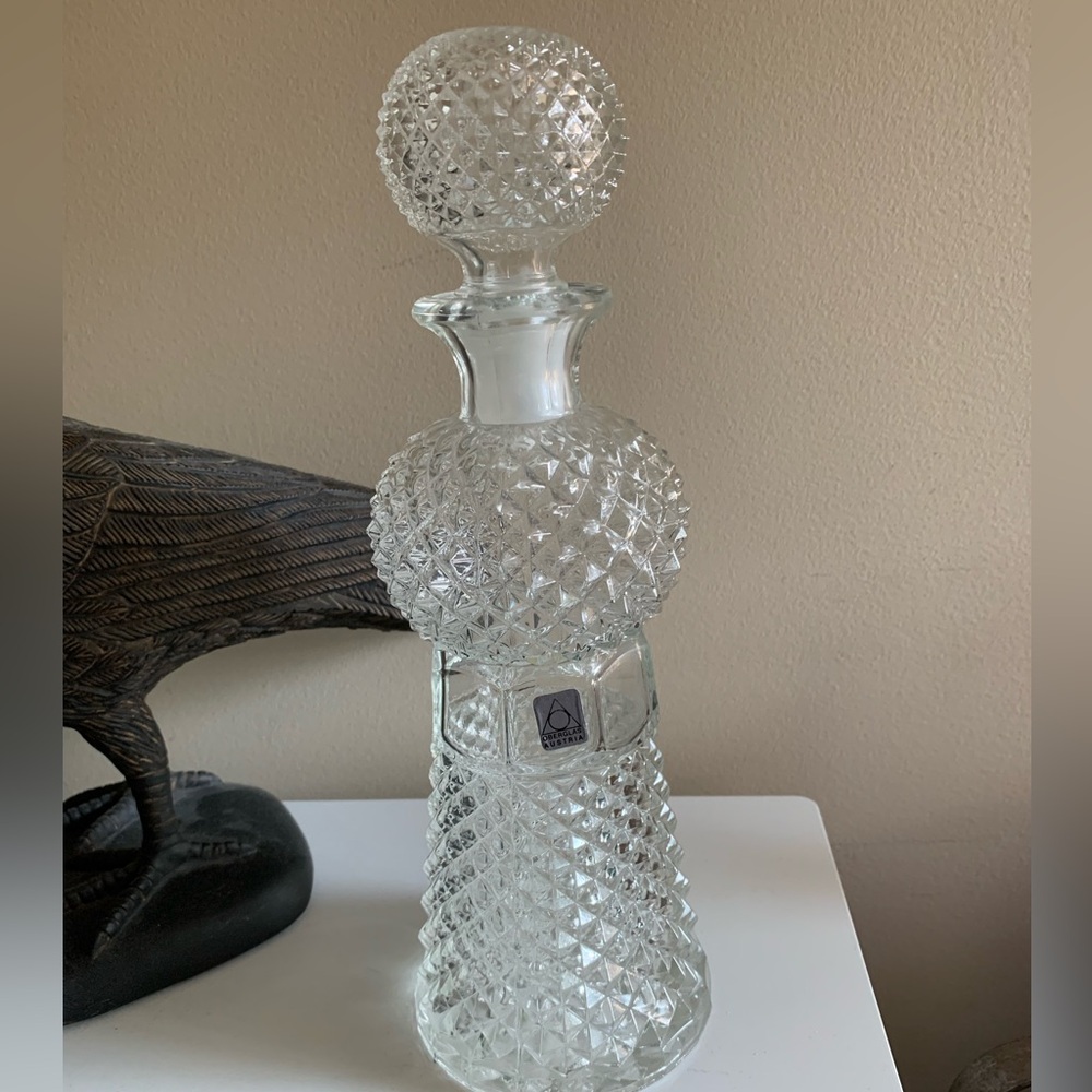 Vintage Oberglas Austria Decanter